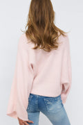 14+ knitted poncho sweater - Rose