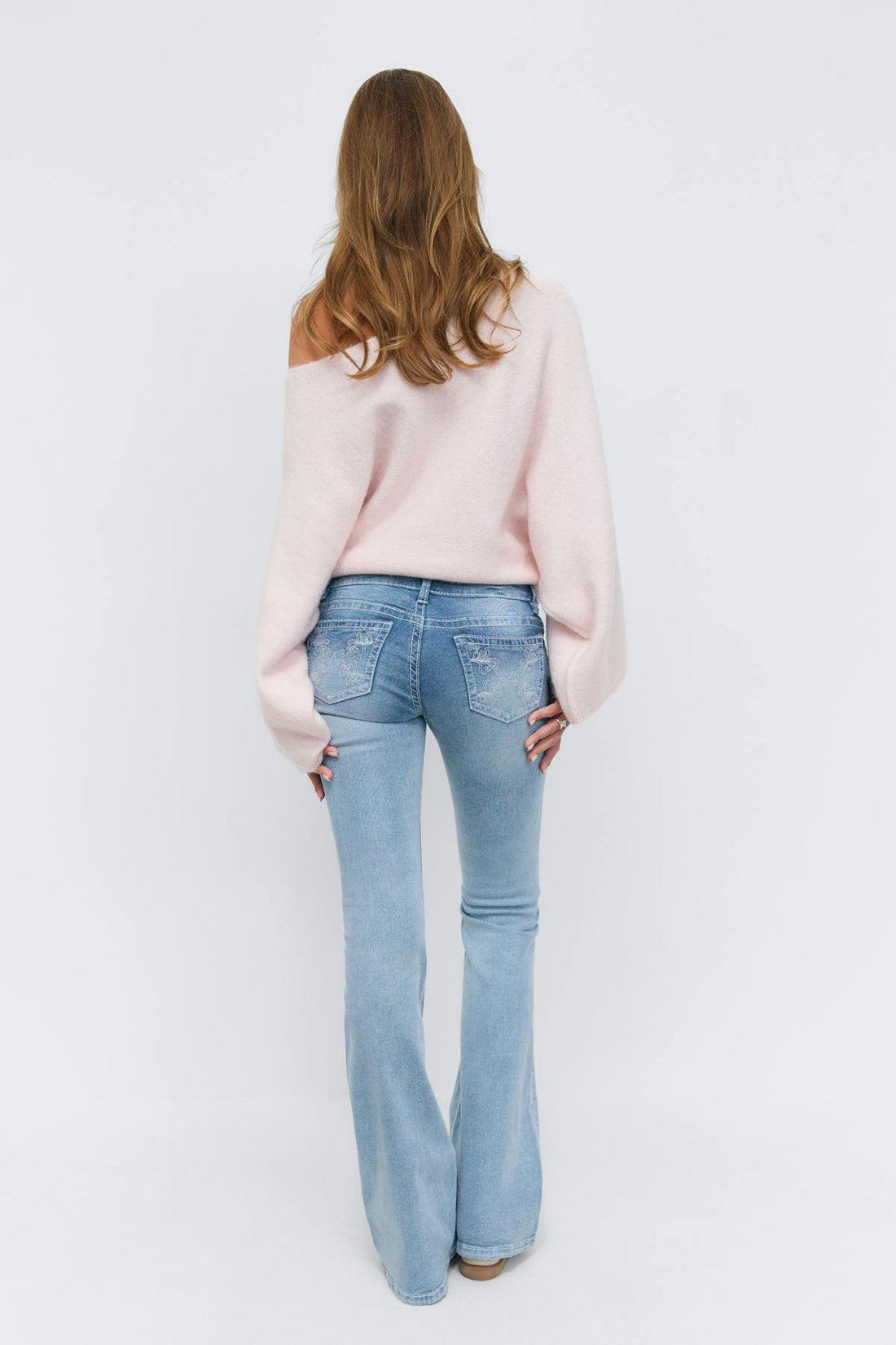 14+ strike a pose flare jeans - Dip dye