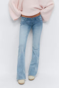 14+ strike a pose flare jeans - Dip dye