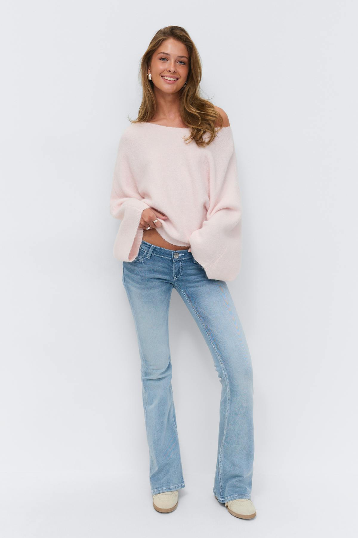 14+ strike a pose flare jeans - Dip dye