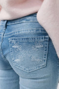 14+ strike a pose flare jeans - Dip dye