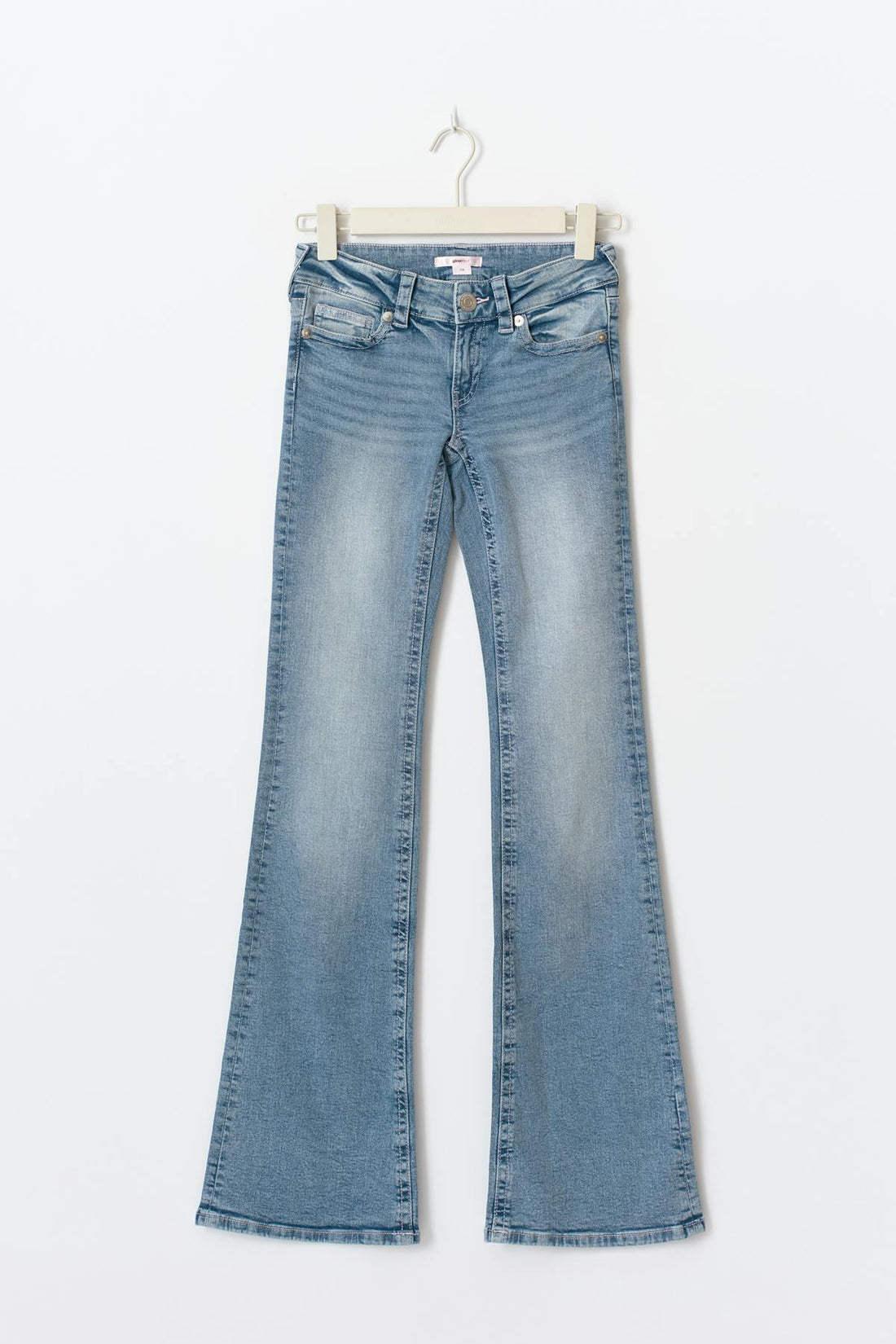 Y dixie low flare jeans tall - Mid blue