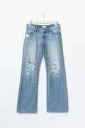 14+ real low loose jeans tall - Bleu clair