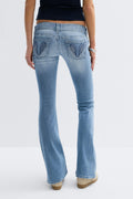 14+ too messy flare jeans tall - Bleu