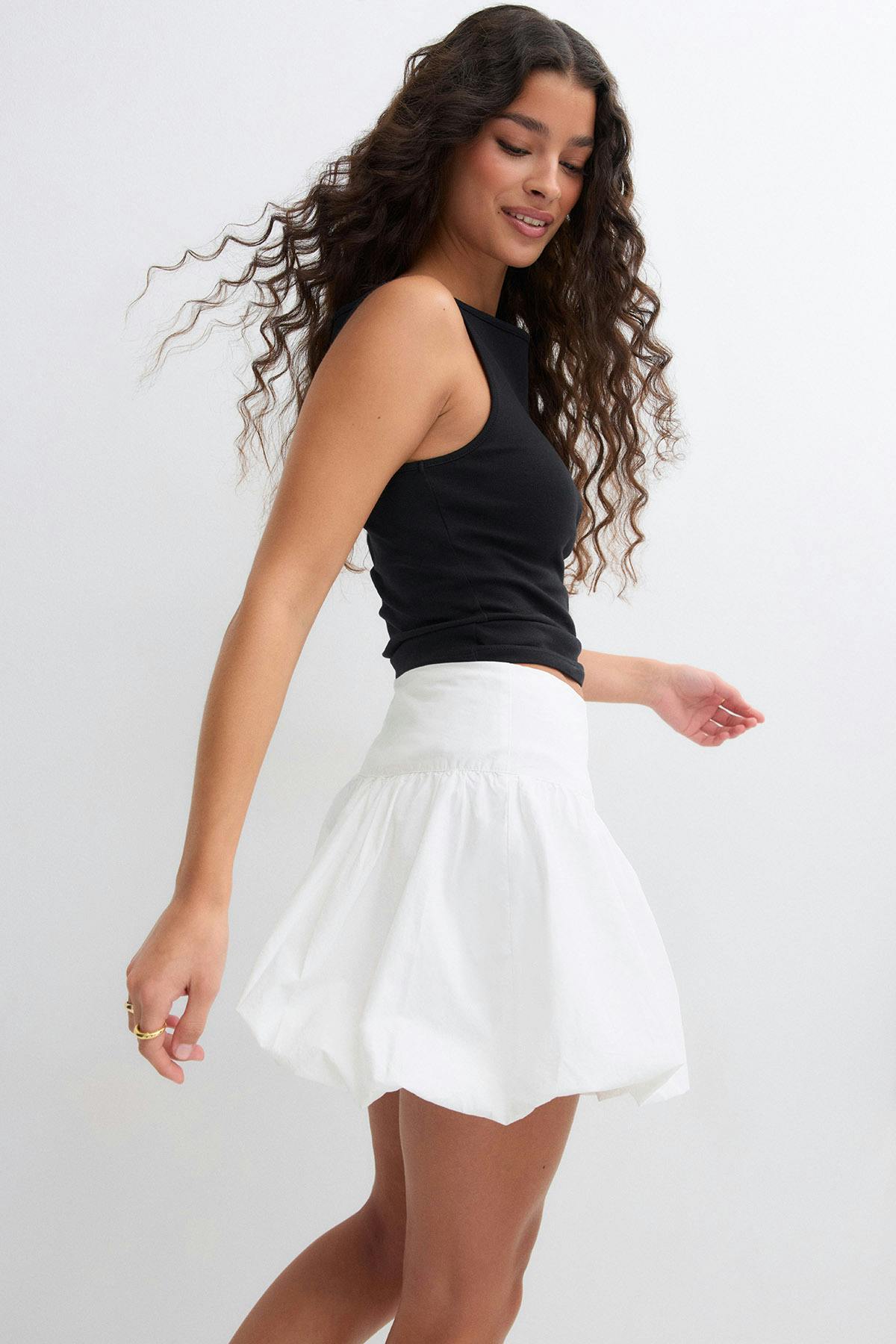 Balloon skirt - Creme