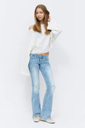 Y too clean flare jeans tall - Bleu foncé