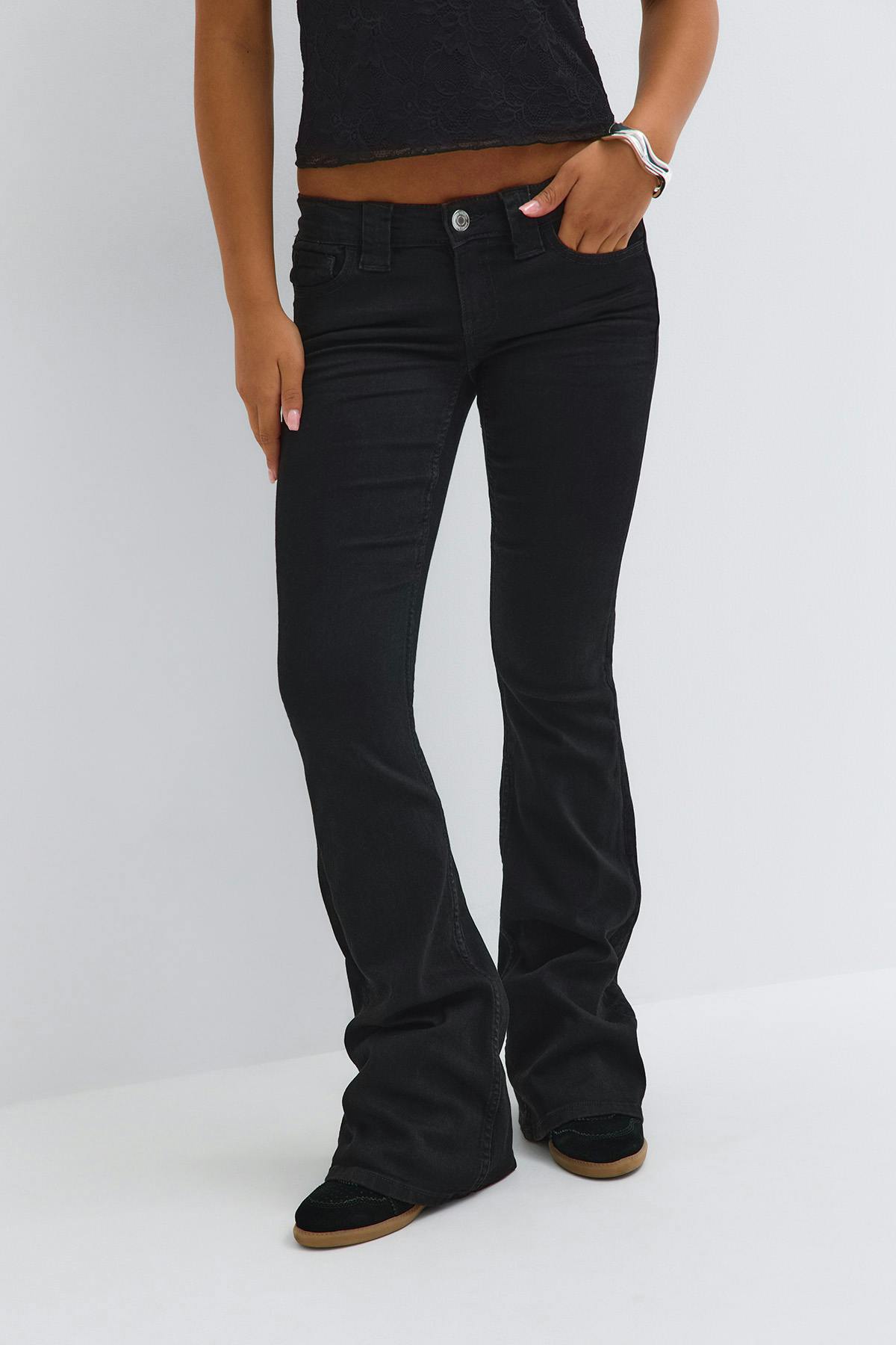 Y too clean flare jeans tall - Offblack
