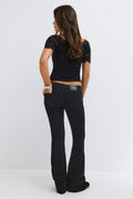 Y too clean flare jeans tall - Offblack