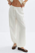 Sheer balloon trousers - Noir