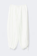 Sheer balloon trousers - Blanc