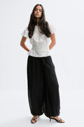 Sheer balloon trousers - Peach