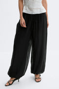 Sheer balloon trousers - Peach