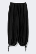 Sheer balloon trousers - Noir