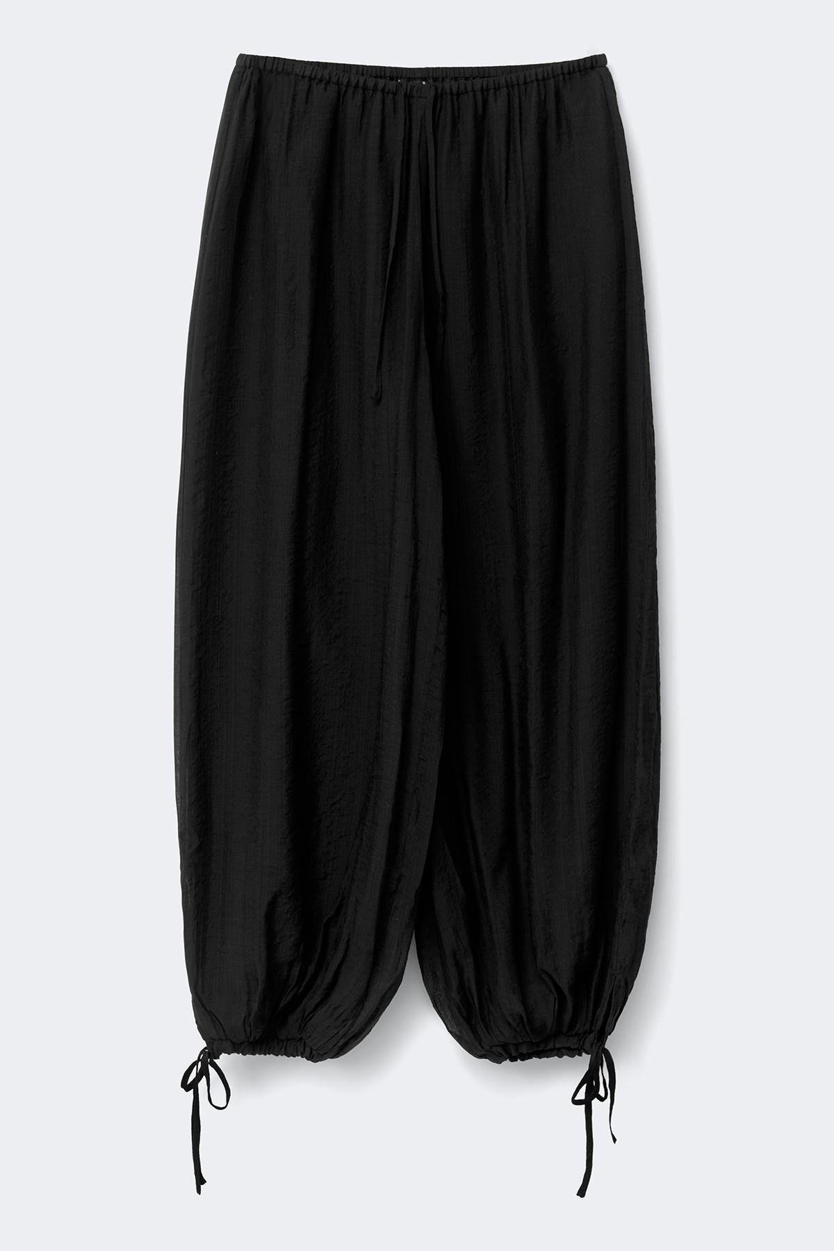 Sheer balloon trousers - Noir