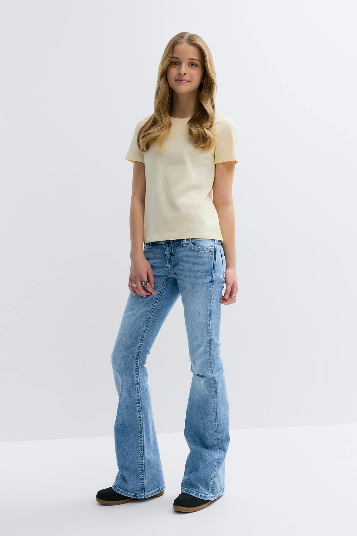 Y too messy flare jeans tall - Blanc cassé