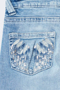 Y too messy flare jeans tall - Blanc cassé