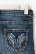 Y too messy flare jeans tall - Bleu foncé