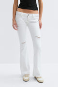 14+ too messy flare jeans tall - Blanc cassé