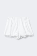 Mini balloon shorts - Blanc