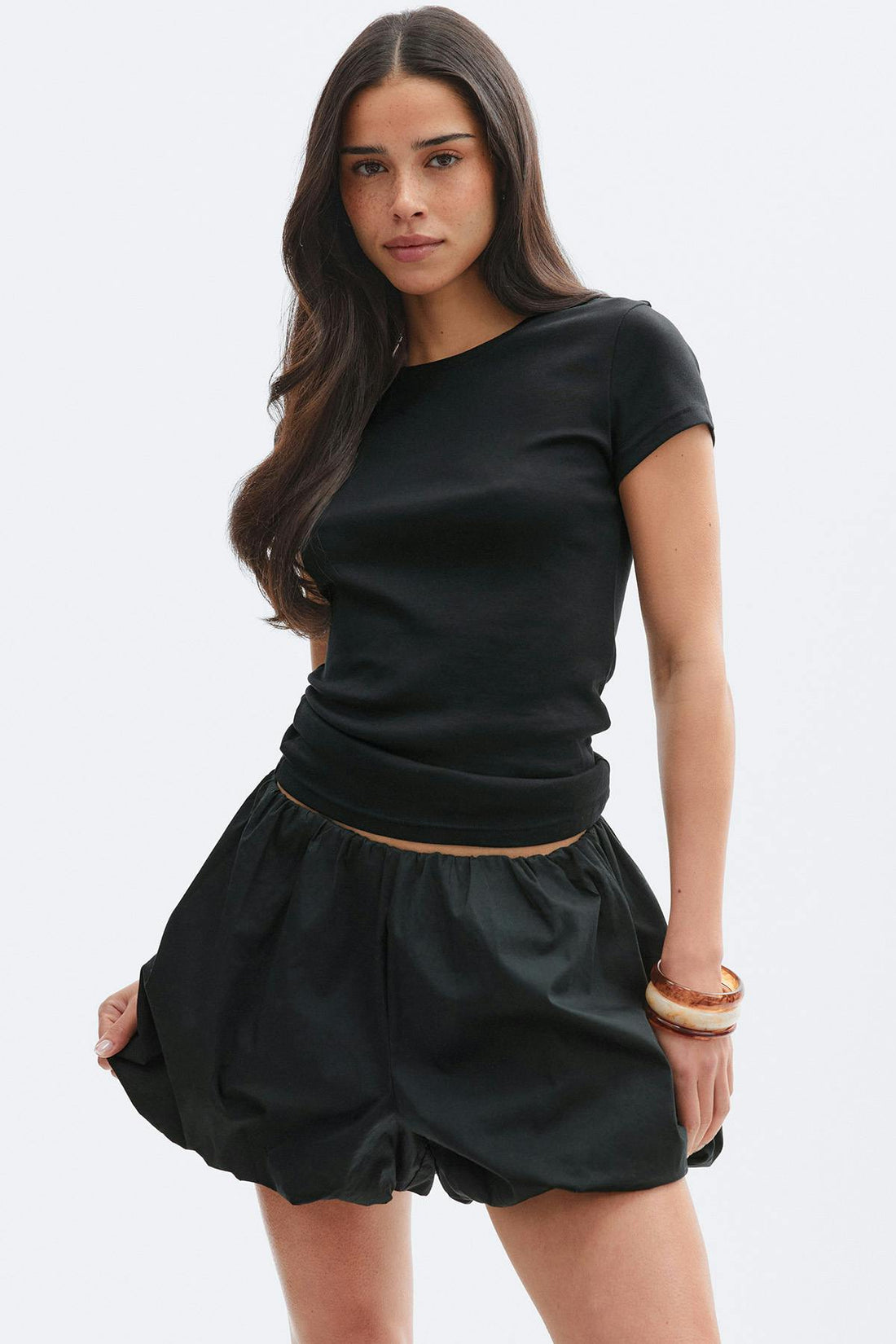 Mini balloon shorts - Noir