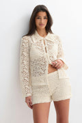 Knitted crochet shorts - Java