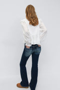 Y long sleeve blouse - Blanc