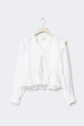 Y long sleeve blouse - Blanc