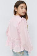 Y long sleeve blouse - Rose