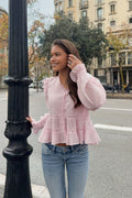 Y long sleeve blouse - Rose