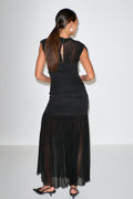 Dropped waist maxi dress - Noir
