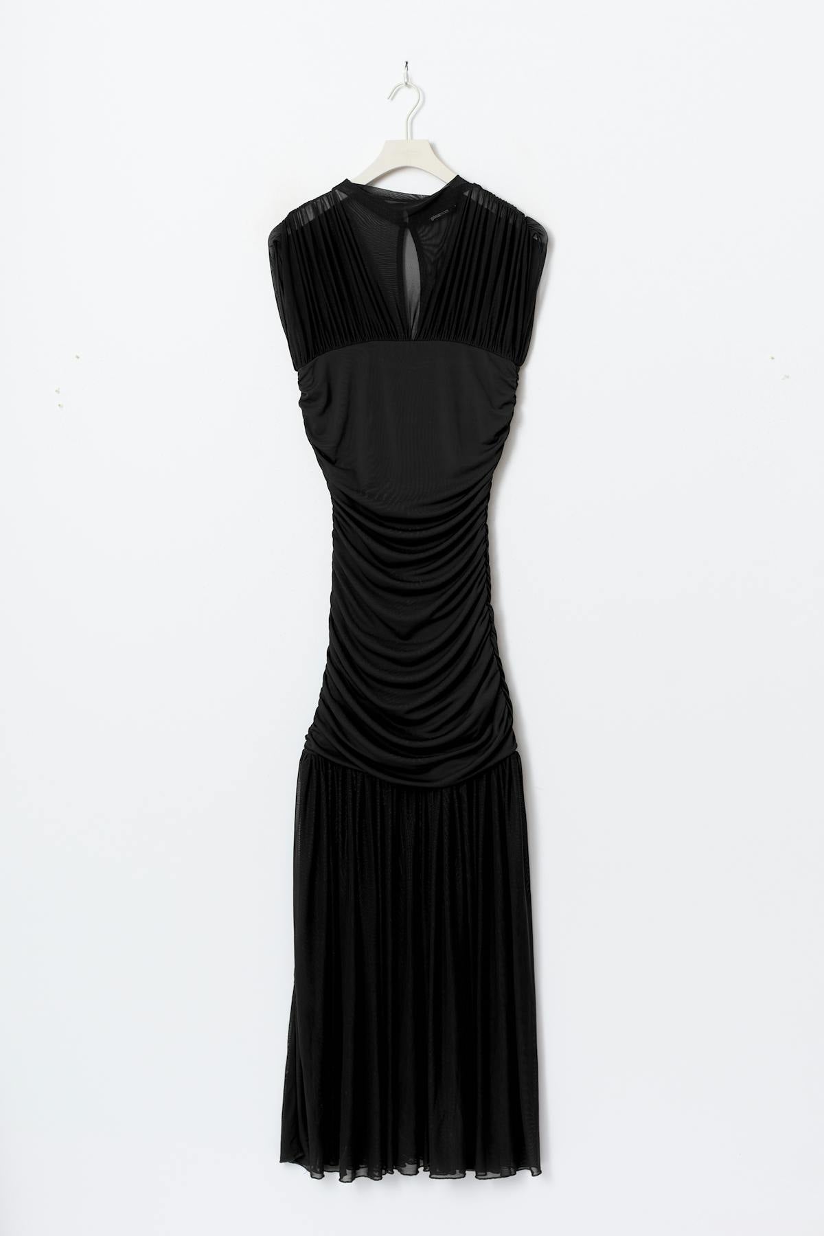 Dropped waist maxi dress - Noir