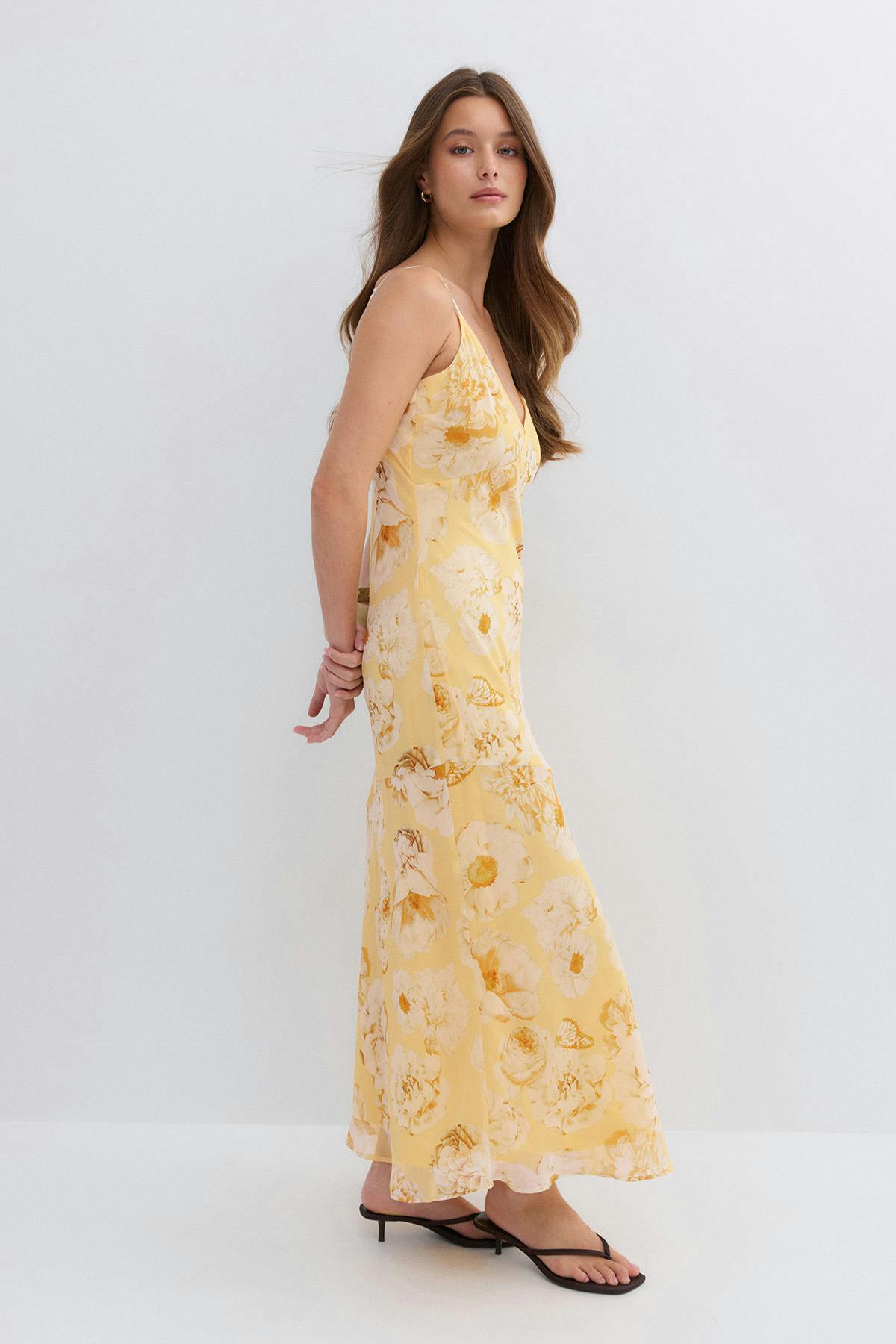 Chiffon dress - Mini flower aop