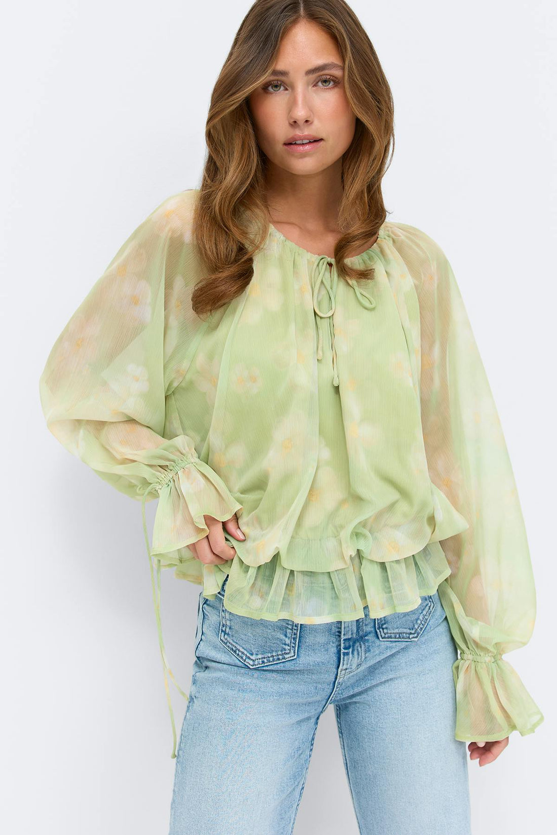 Wavy blouse - Aop