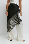 Triangle fringe scarf