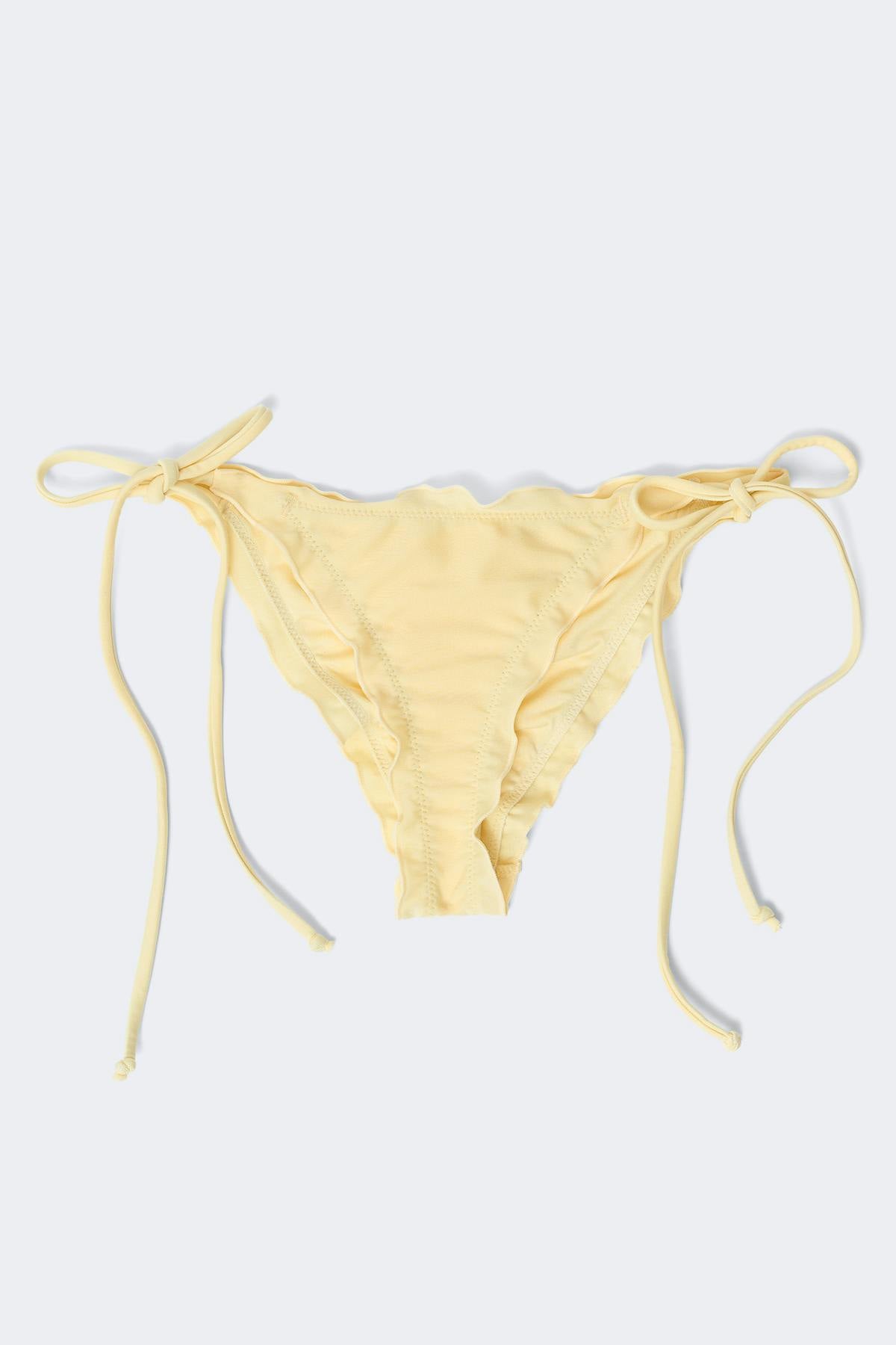 14+ lexi ruched bikini bottom - Jaune