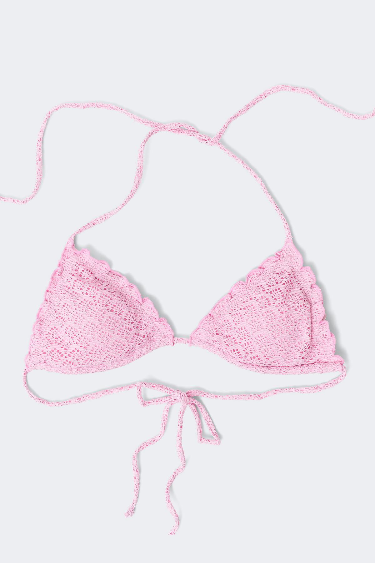 14+ paloma lurex bikini top - Blanc cassé