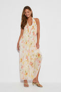 Pleated maxi dress - Rose