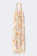 Pleated maxi dress - Flower aop