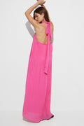 Pleated maxi dress - Rose