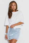 sequin mini skirt - Vert foncé