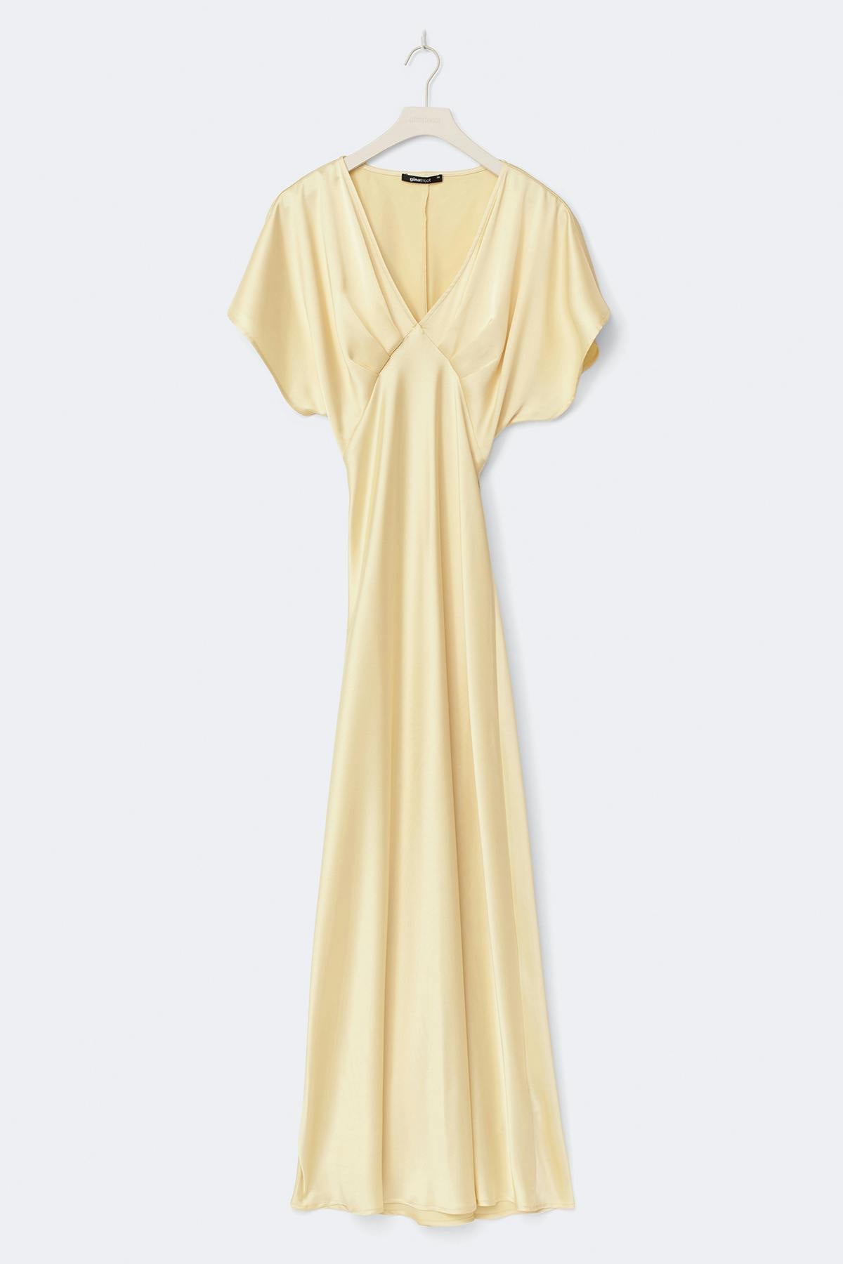 Satin maxi dress - Noir