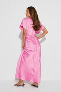 Satin maxi dress - Noir