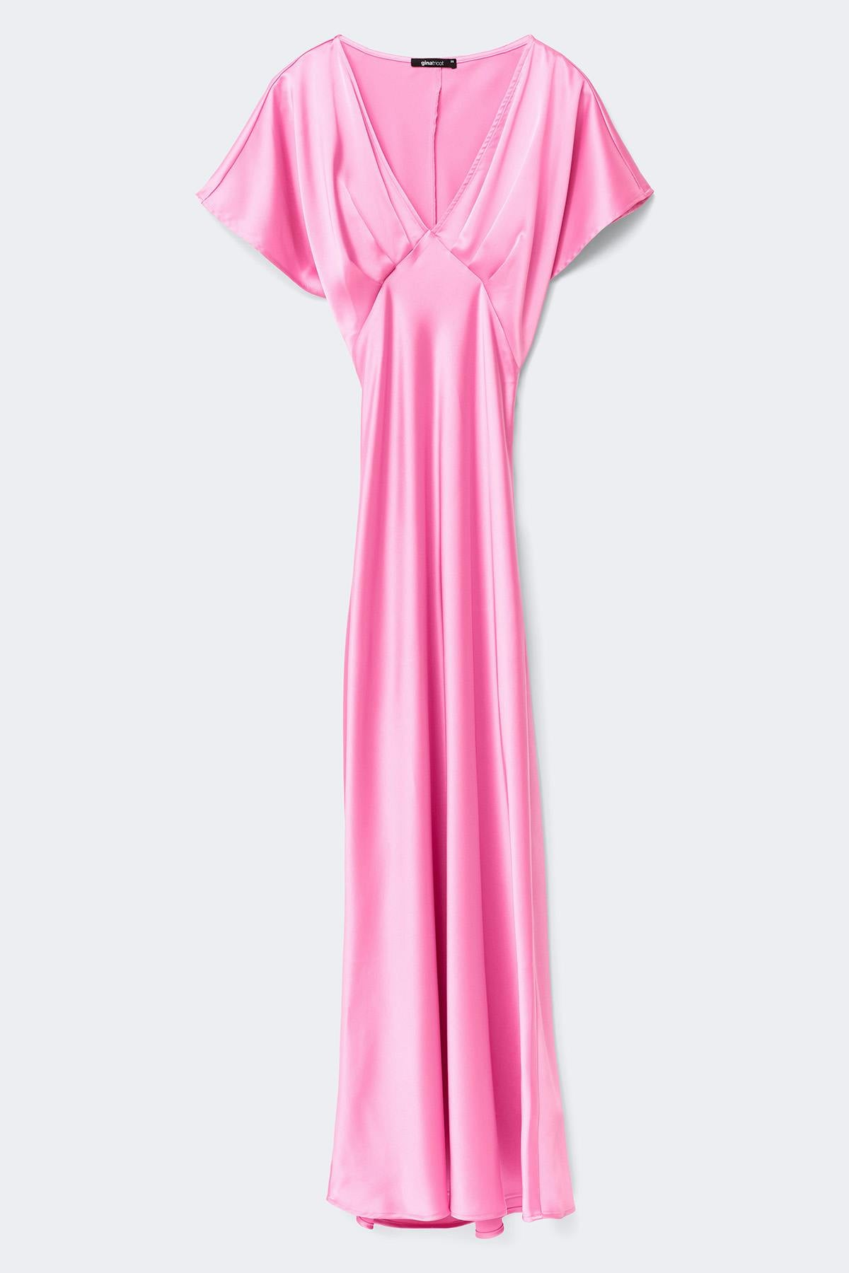 Satin maxi dress - Noir
