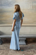 Satin maxi dress - Winter pear
