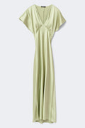 Satin maxi dress - Winter pear