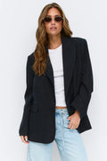 Double breasted blazer - Navy pinstripe