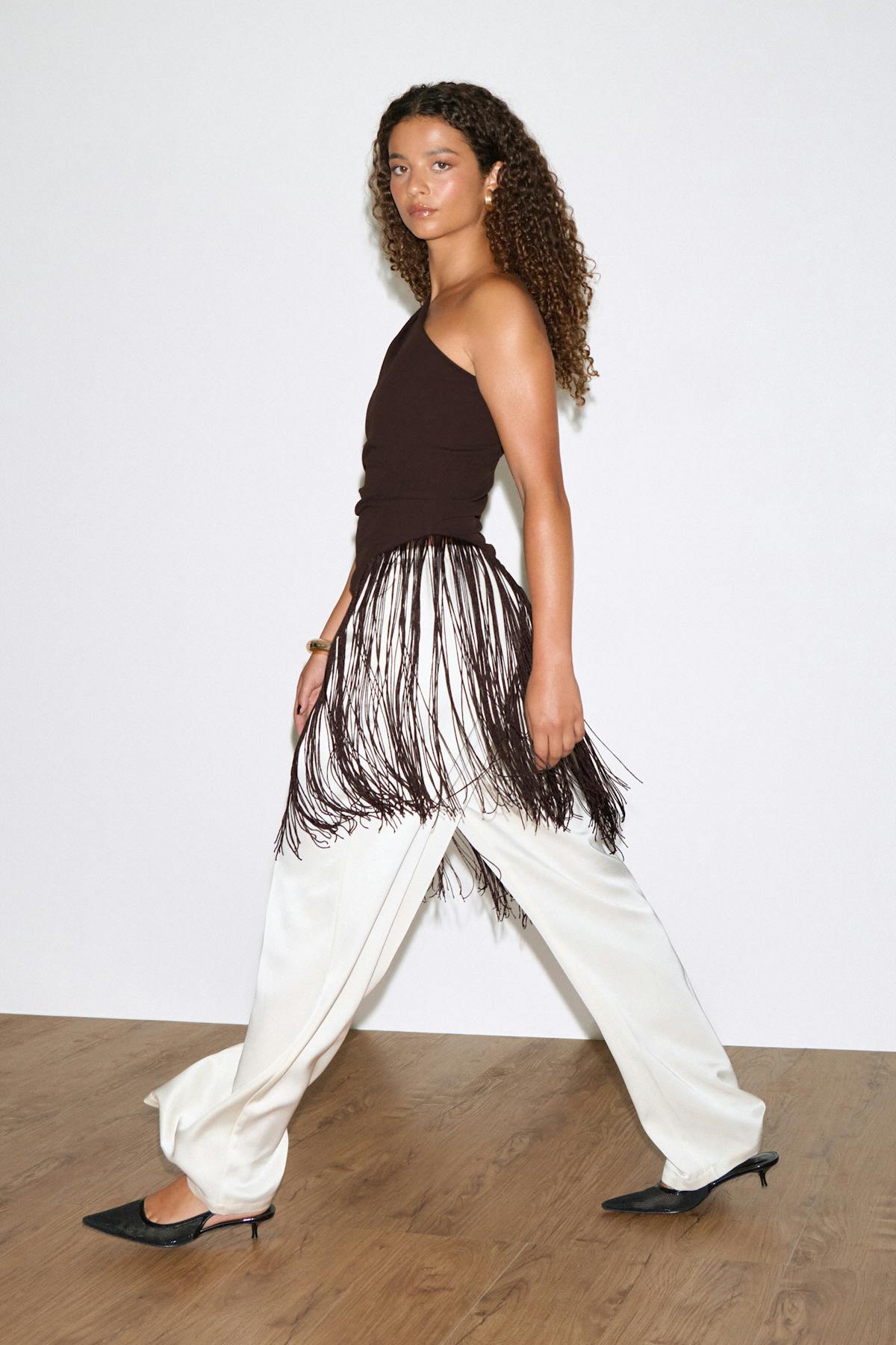 Fringe top - Chocolate plum