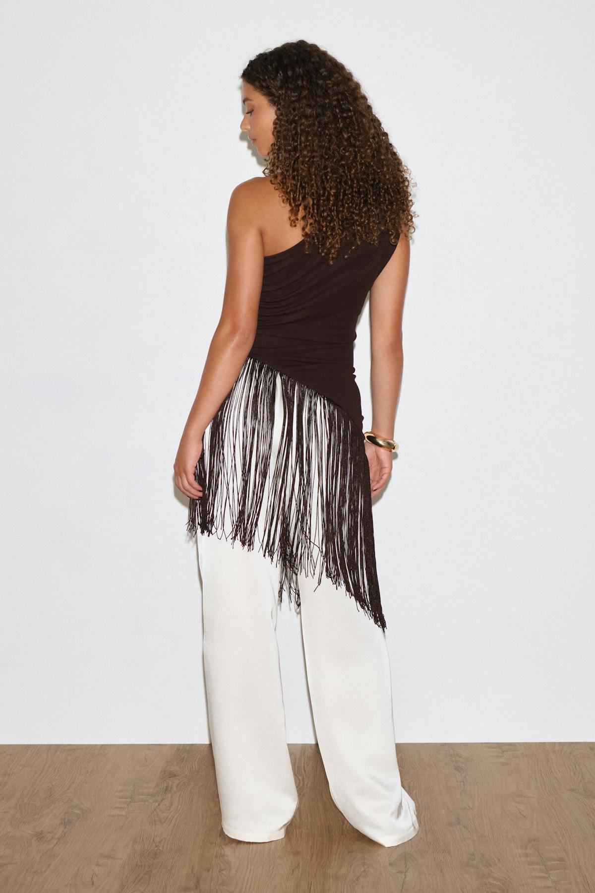 Fringe top - Chocolate plum