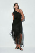 Fringe skirt - Noir