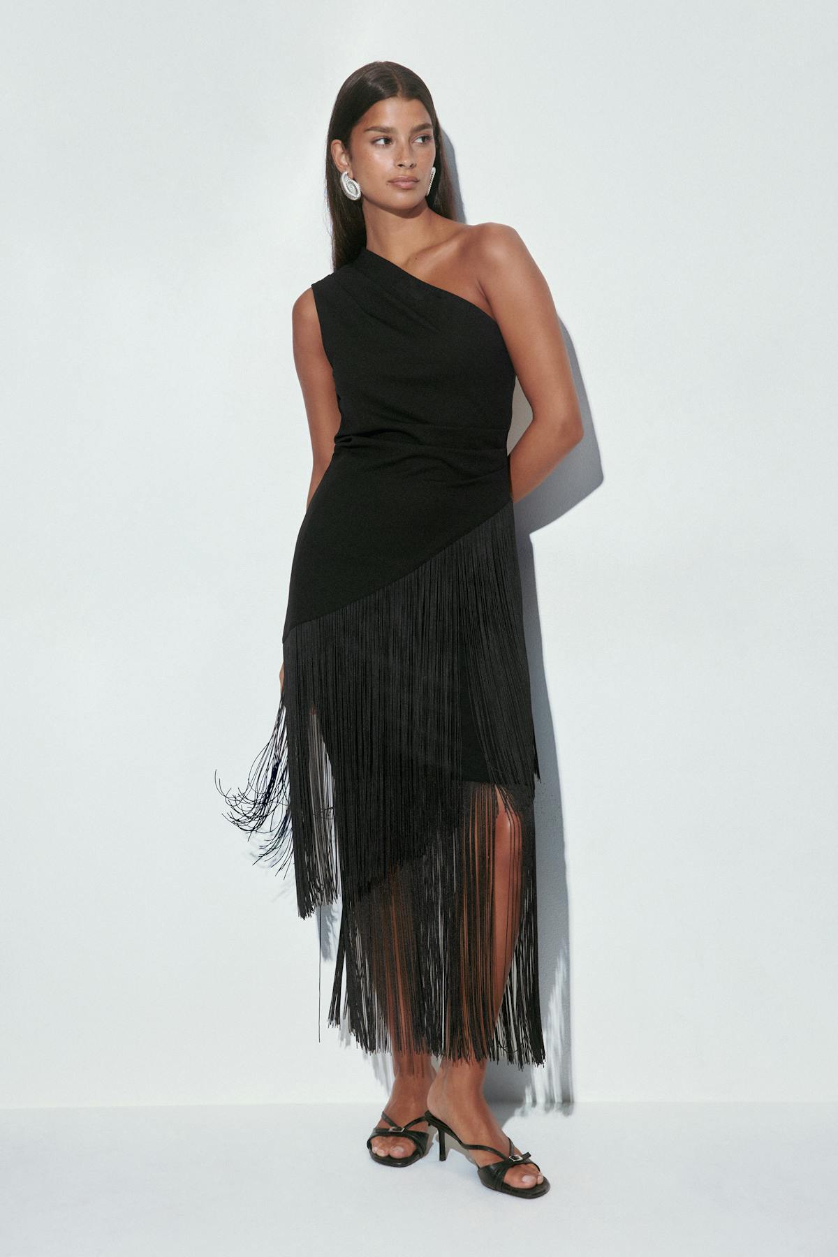 Fringe skirt - Noir